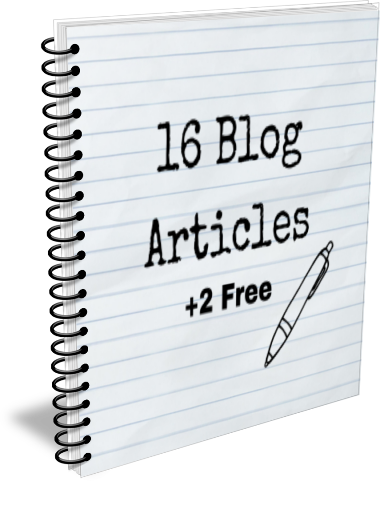 gazelle publishing 16 blog posts plus 2 free 3D Mock Up